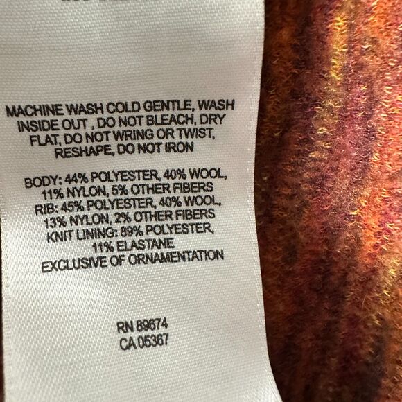 Mountain Hardwear Wool Blend Sweater Brown Full Zip Fleece Lined Women's Medium - Picture 2 of 5